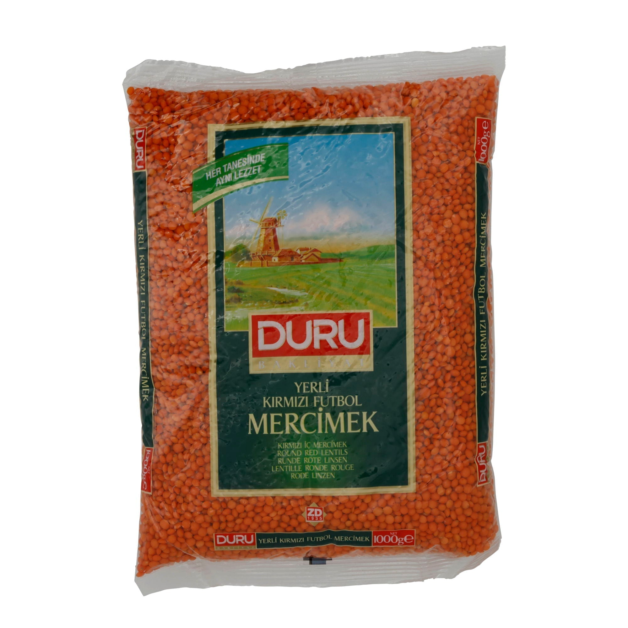 Linsen Duru Yerli Kırmızı Futbol Mercimek | Hochwertig | Rote Linsen | 1000 g DURU